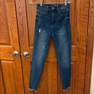 Garage Dark Blue High Rise Women's Jeans